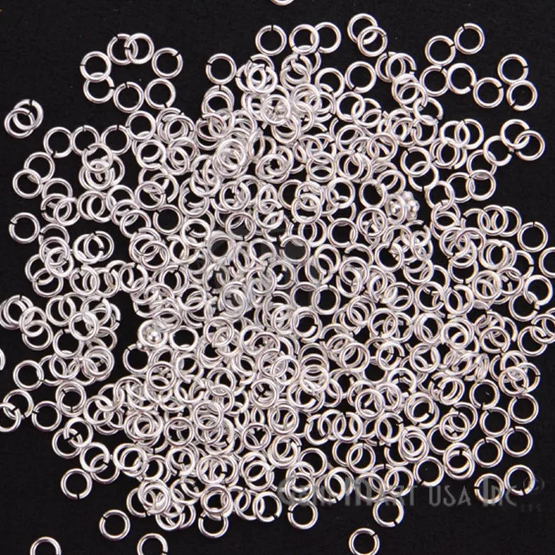 10pc Lot Open Jump Rings 5mm Silver Plated Finding Jewelry Charm