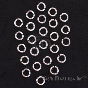 10pc Lot Open Jump Rings 5mm Silver Plated Finding Jewelry Charm