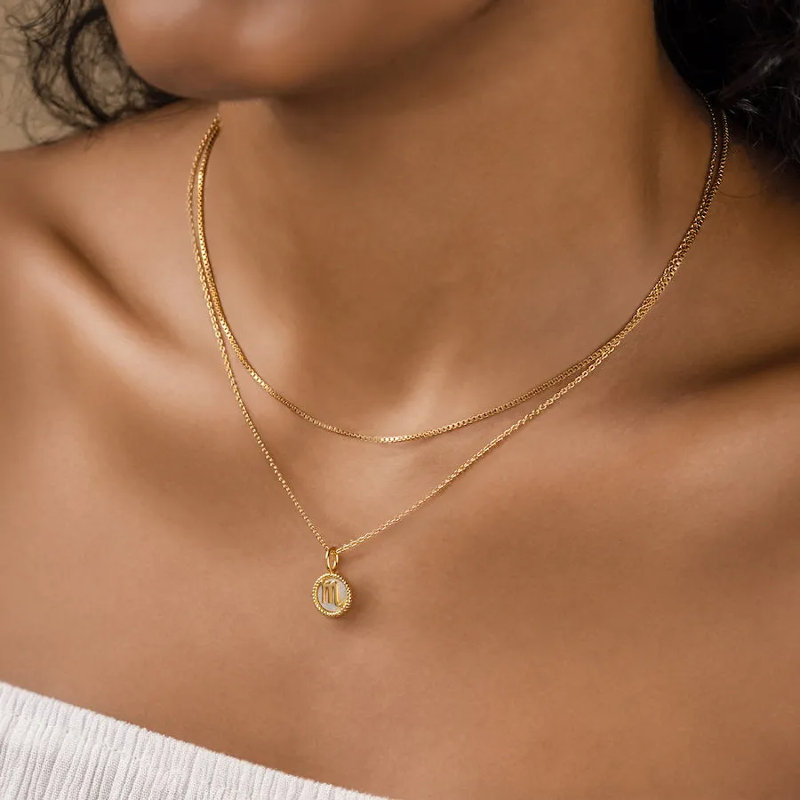 14K Gold Vermeil Box Chain Necklace