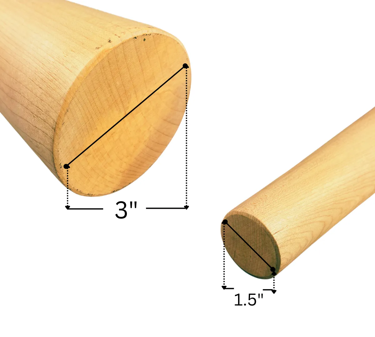 15" Wooden Round Bracelet Mandrel - TJ01-09735