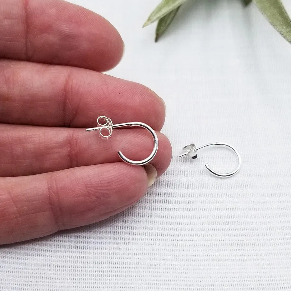 16mm STERLING SILVER HOOP