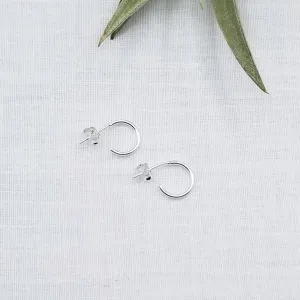 16mm STERLING SILVER HOOP