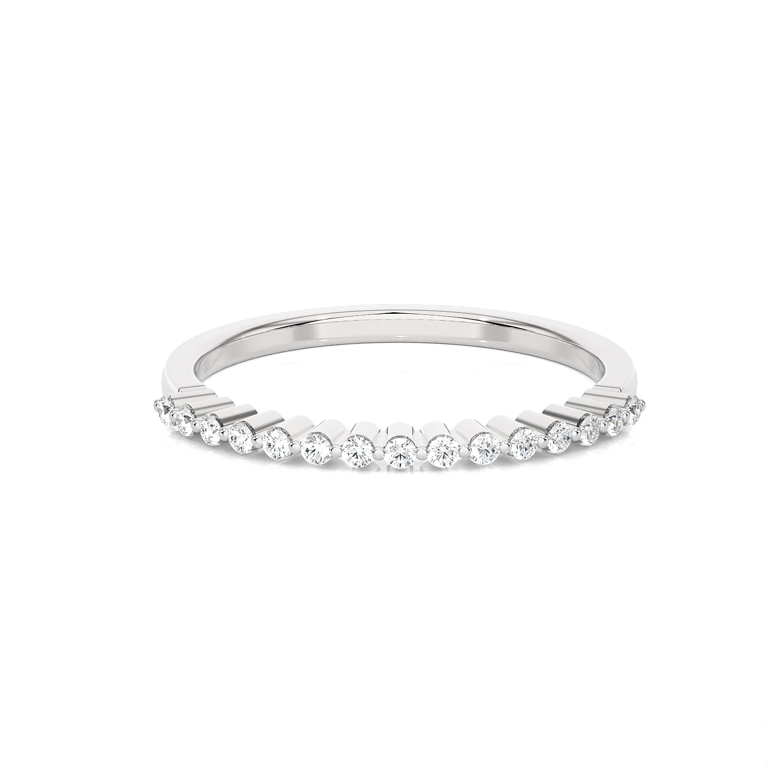 1/8 ctw Round Lab Grown Diamond Anniversary Ring