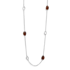 23.5"   2" Baltic Amber and Open Link Necklace