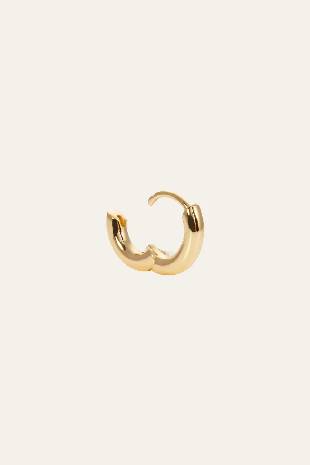 8,5 mm simple gold vermeil huggie