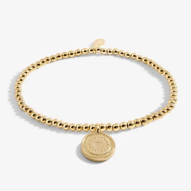 A Little 50th Birthday Gold Plated 17.5cm Stretch Bracelet 6991