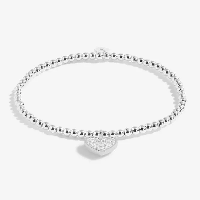 A Little Shine Bright - Live Happy Silver 17.5cm Stretch Bracelet 5223