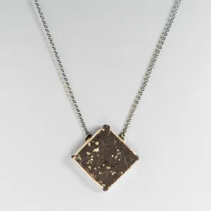 Aurora Necklace | Pyrite in Slate