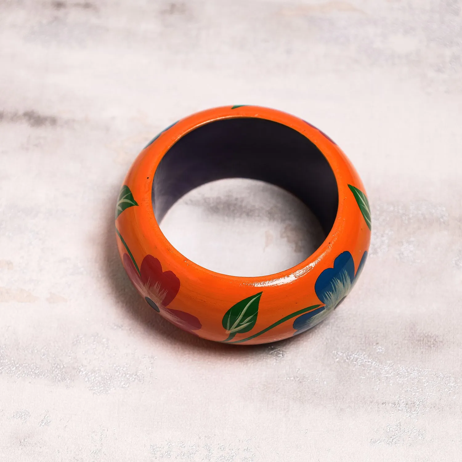 Banaras Handpainted Wooden Bangle