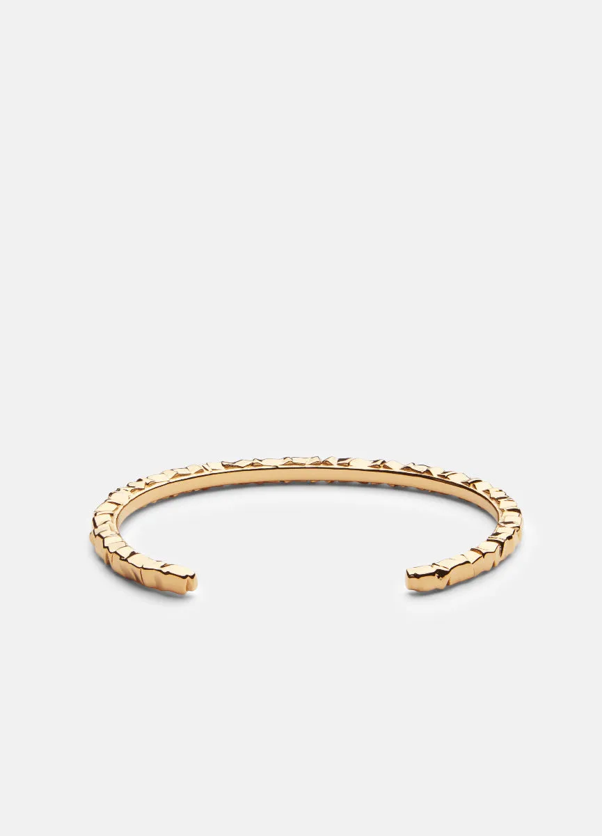 Bangle | Morph  | Thin Cuff   | Gold Plated