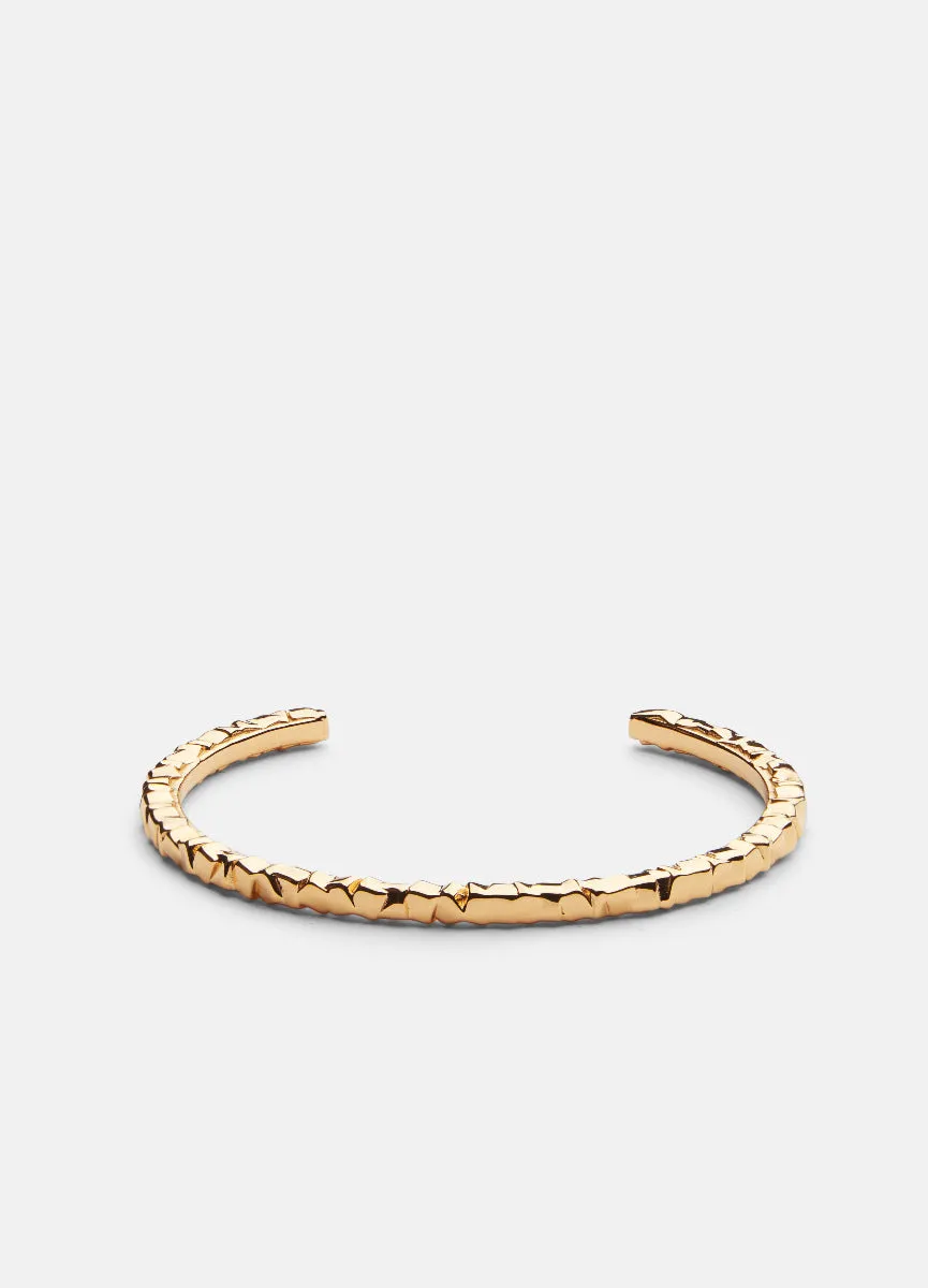 Bangle | Morph  | Thin Cuff   | Gold Plated