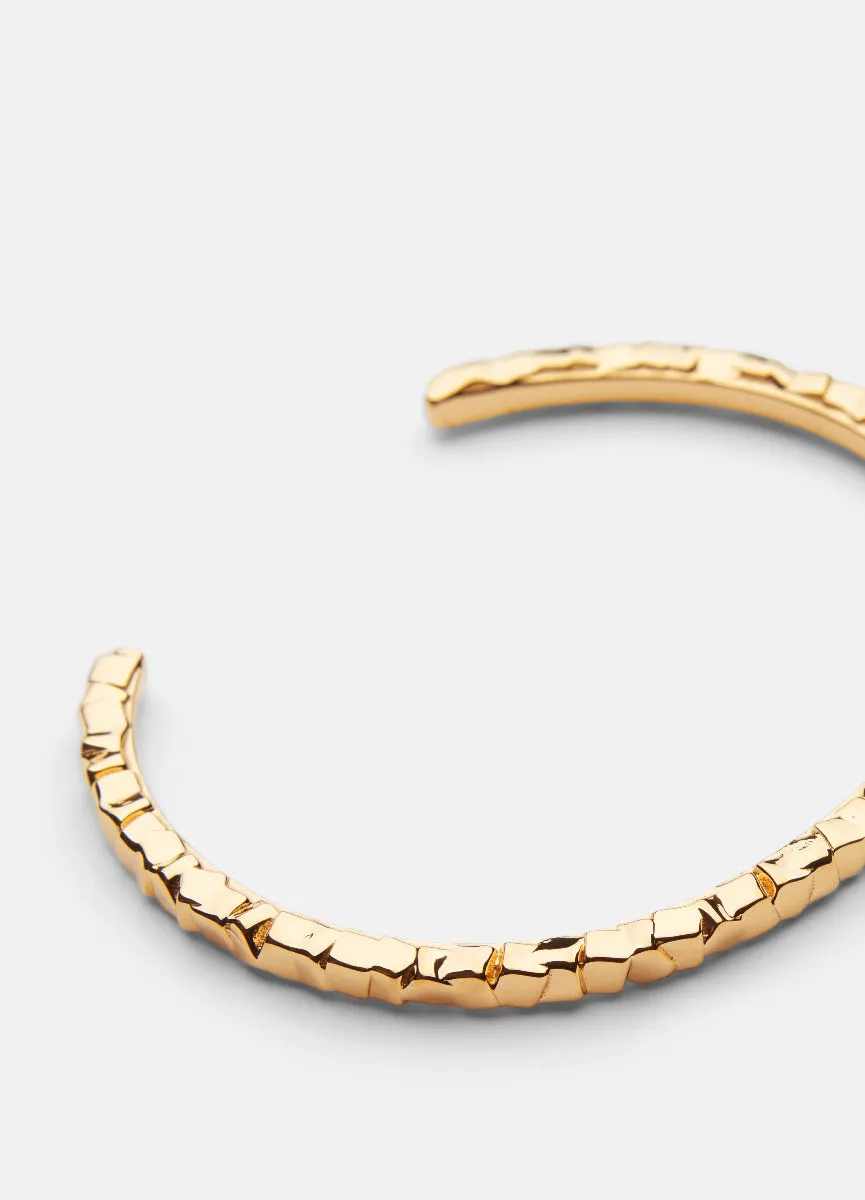 Bangle | Morph  | Thin Cuff   | Gold Plated