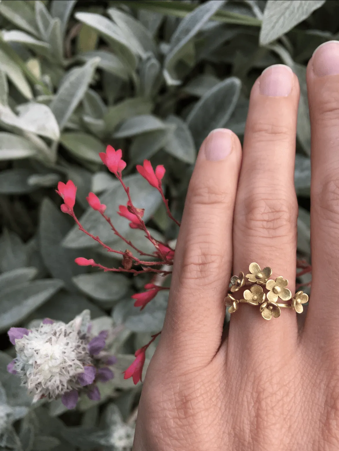 Blooming 4 Flower Ring