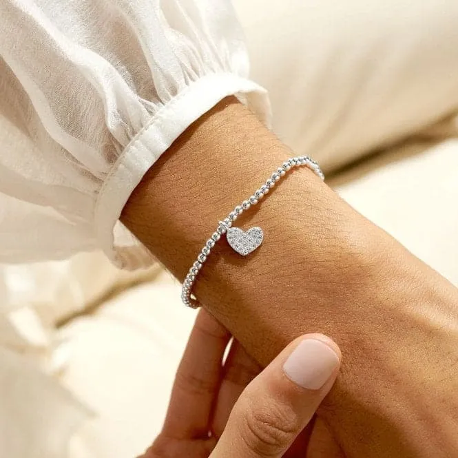 Bridal From the Heart Gift Box Bride Silver Plated 17.5cm Bracelet 7150