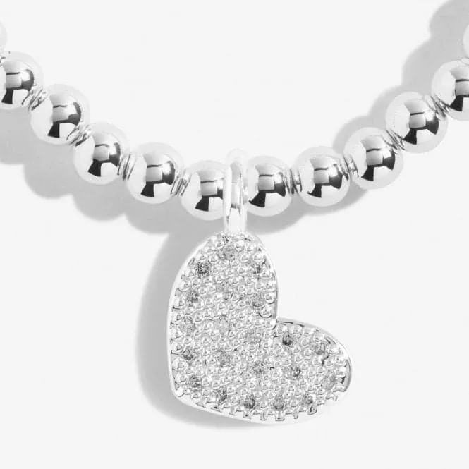 Bridal From the Heart Gift Box Bride Silver Plated 17.5cm Bracelet 7150