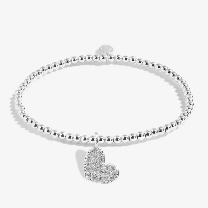 Bridal From the Heart Gift Box Bride Silver Plated 17.5cm Bracelet 7150