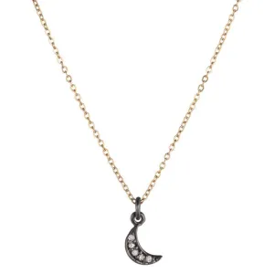 Brooklyn Diamond Mini Moon Necklace