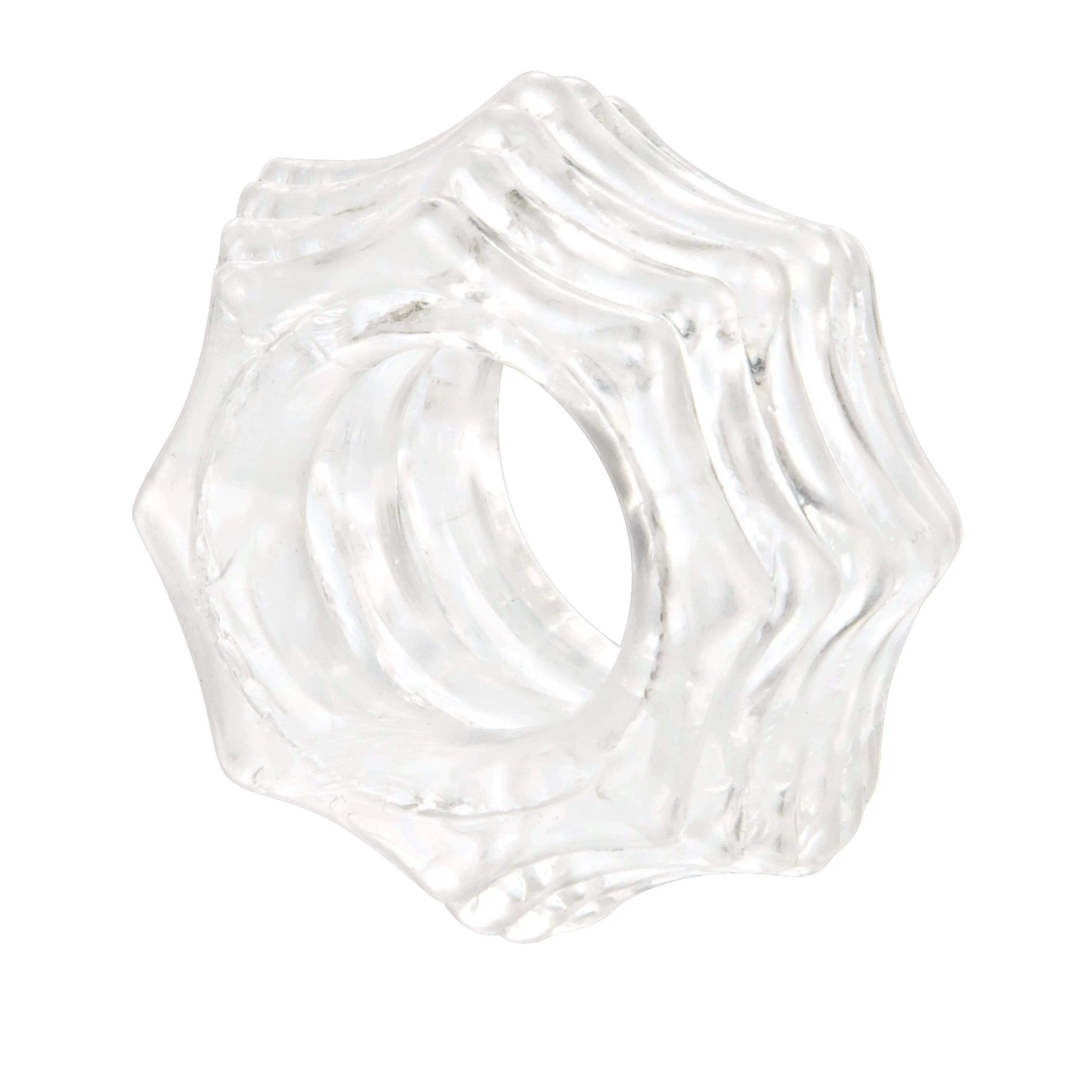 California Exotics - Reversible Cock Ring Set (Clear)