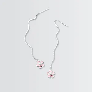 Classy Flower Chain Earrings