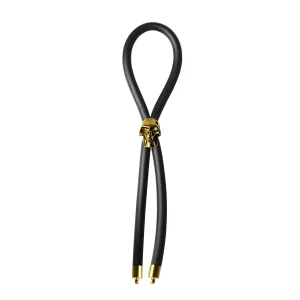 CRing Lasso Gold Skull Bead Silicone Black