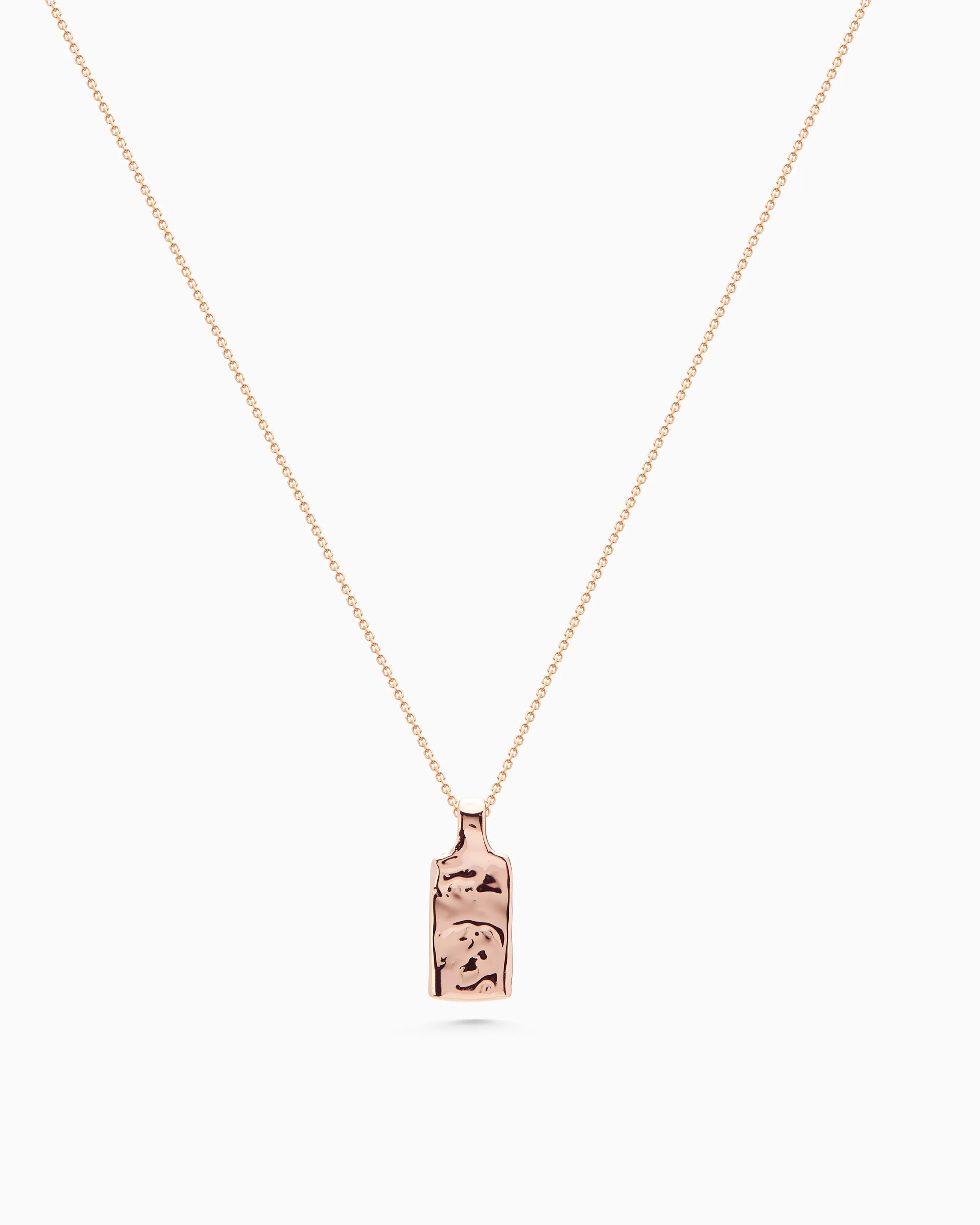 Custom Organic Tag Wide | Rose Gold