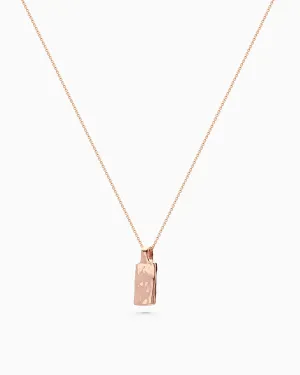 Custom Organic Tag Wide | Rose Gold