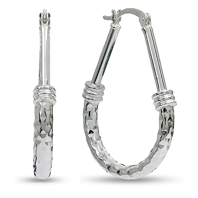 Fashion Simple Ladies Alloy Big Hoop Earrings