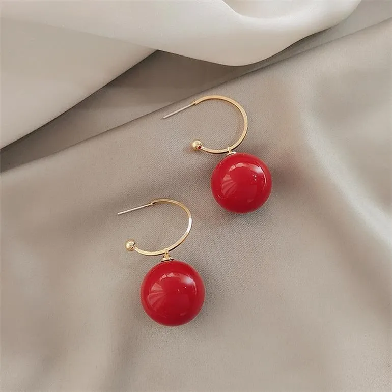 Fashion Simple Women's Pearl Alloy Earrings