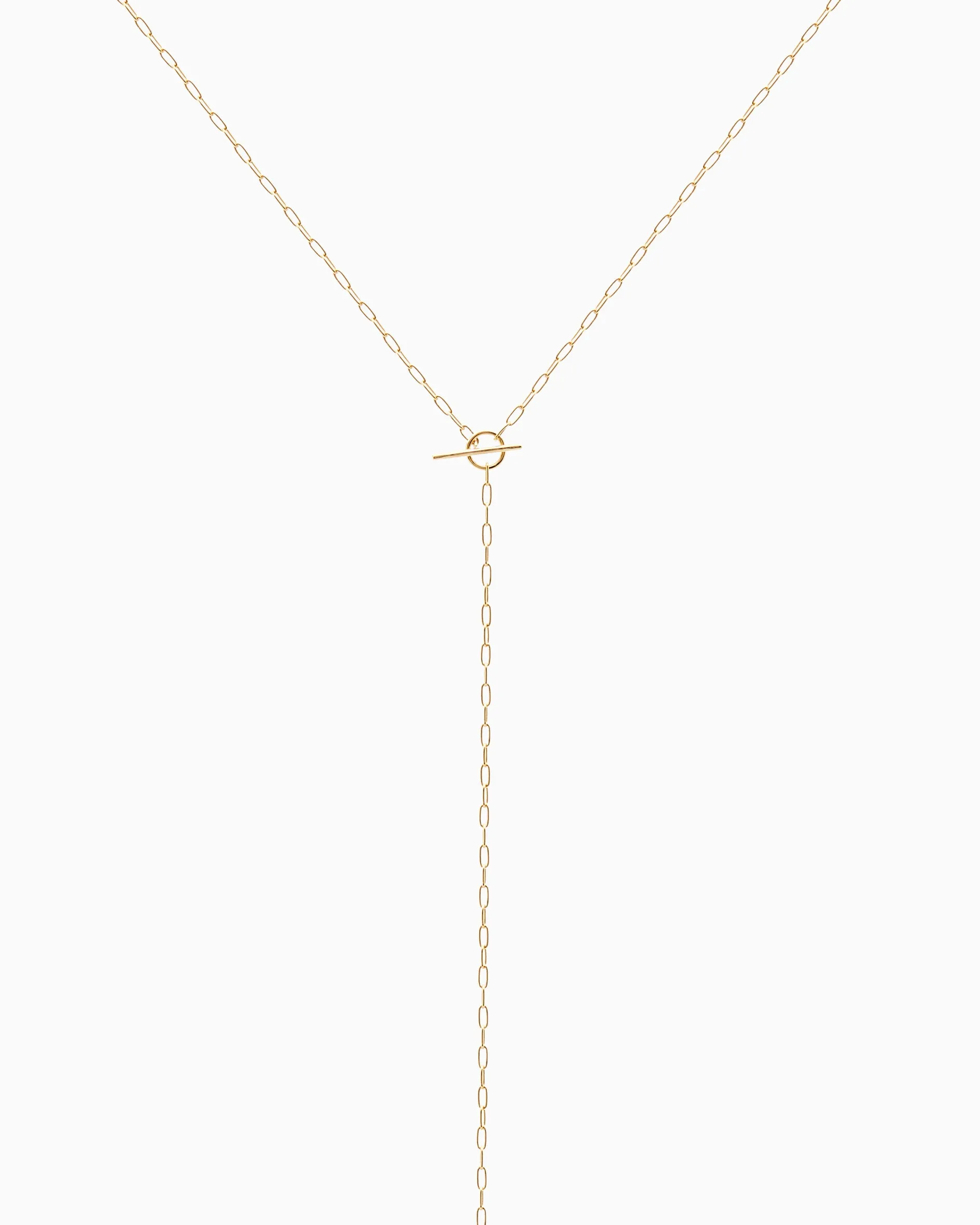 Fine Drop Necklace | Gold