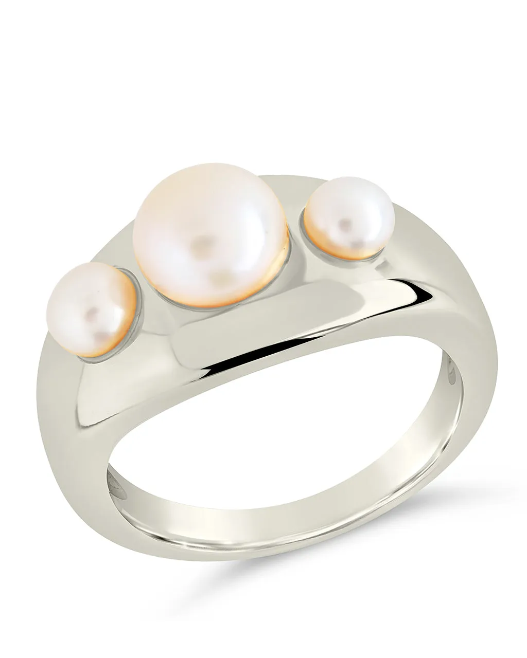 Finlee Studded Pearl Statement Ring