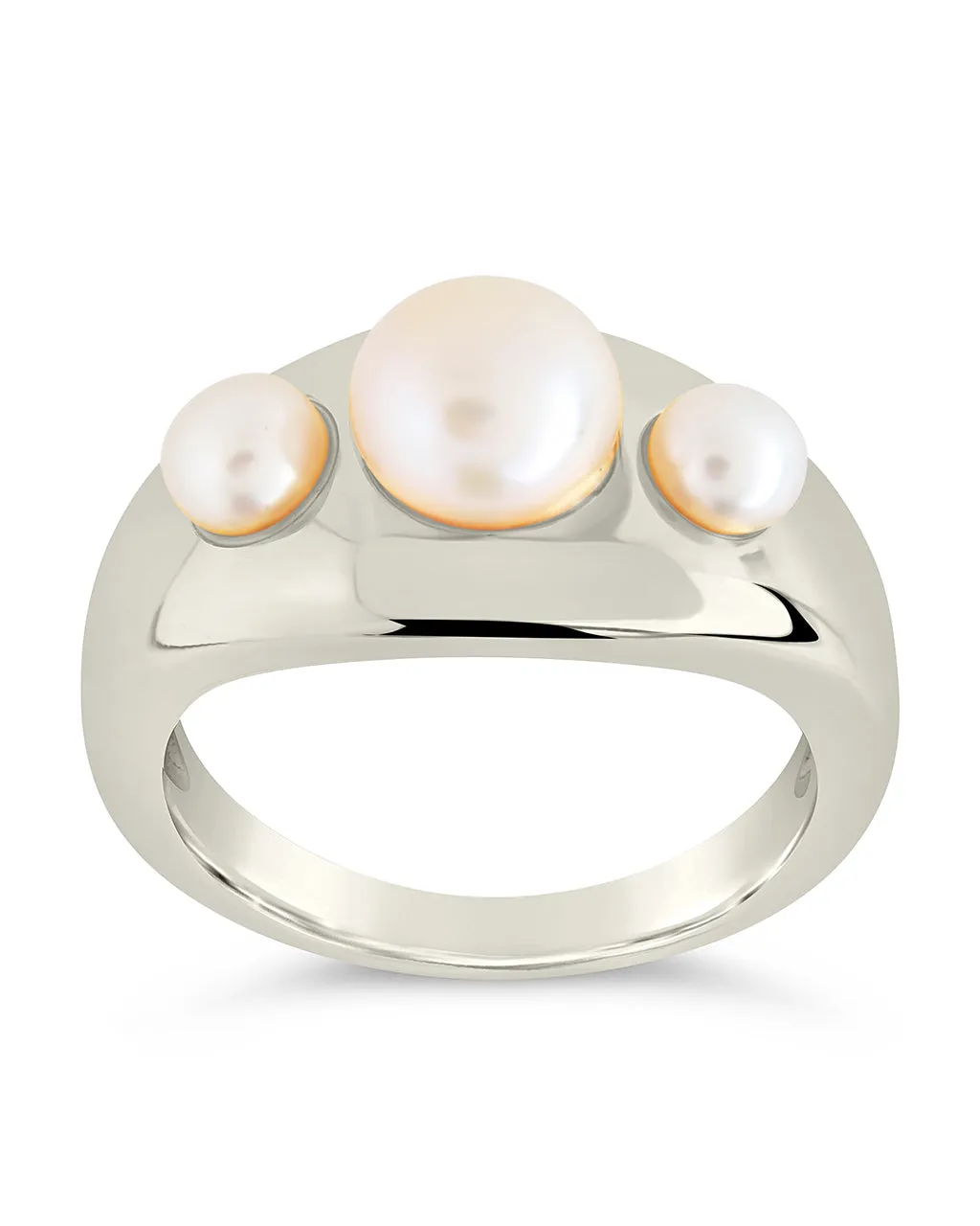 Finlee Studded Pearl Statement Ring