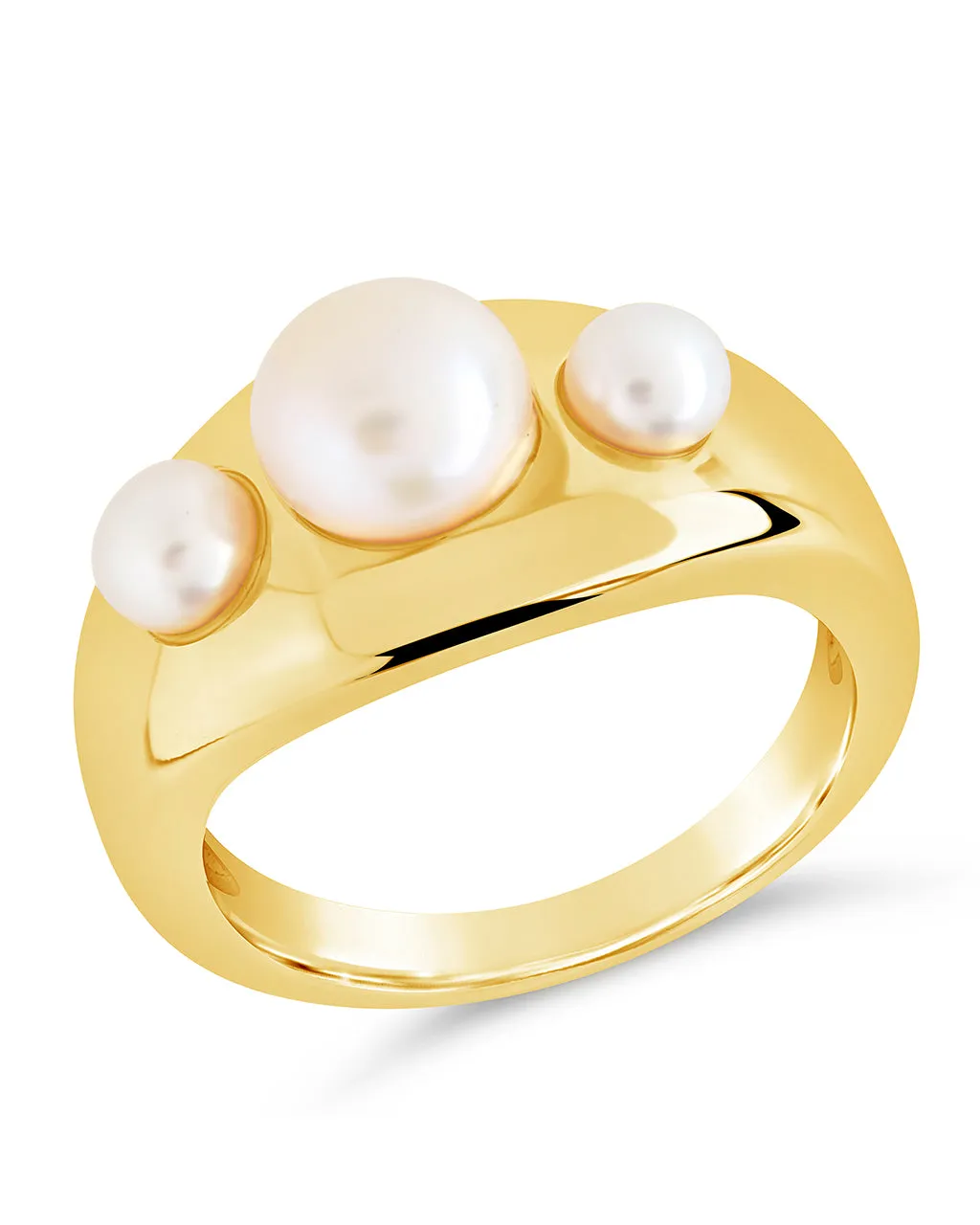 Finlee Studded Pearl Statement Ring