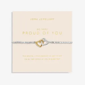 Forever Yours So Very Proud Of You Silver Gold Plated 17.5cm Bracelet 6879