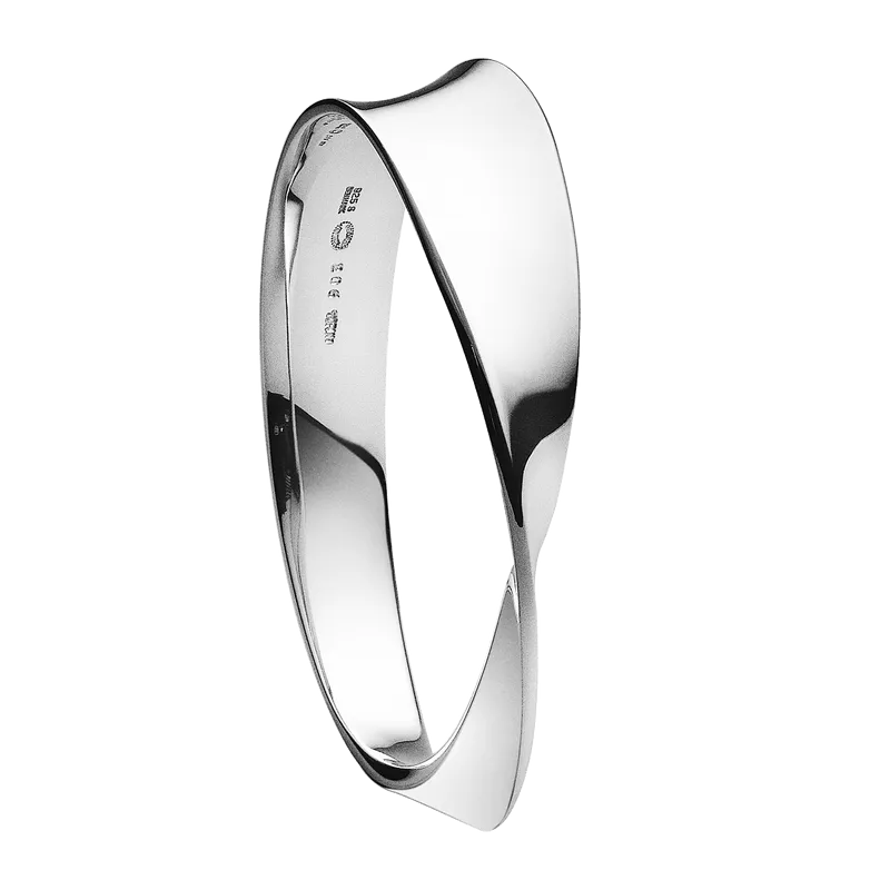 Georg Jensen Moebius Silver Bangle 206