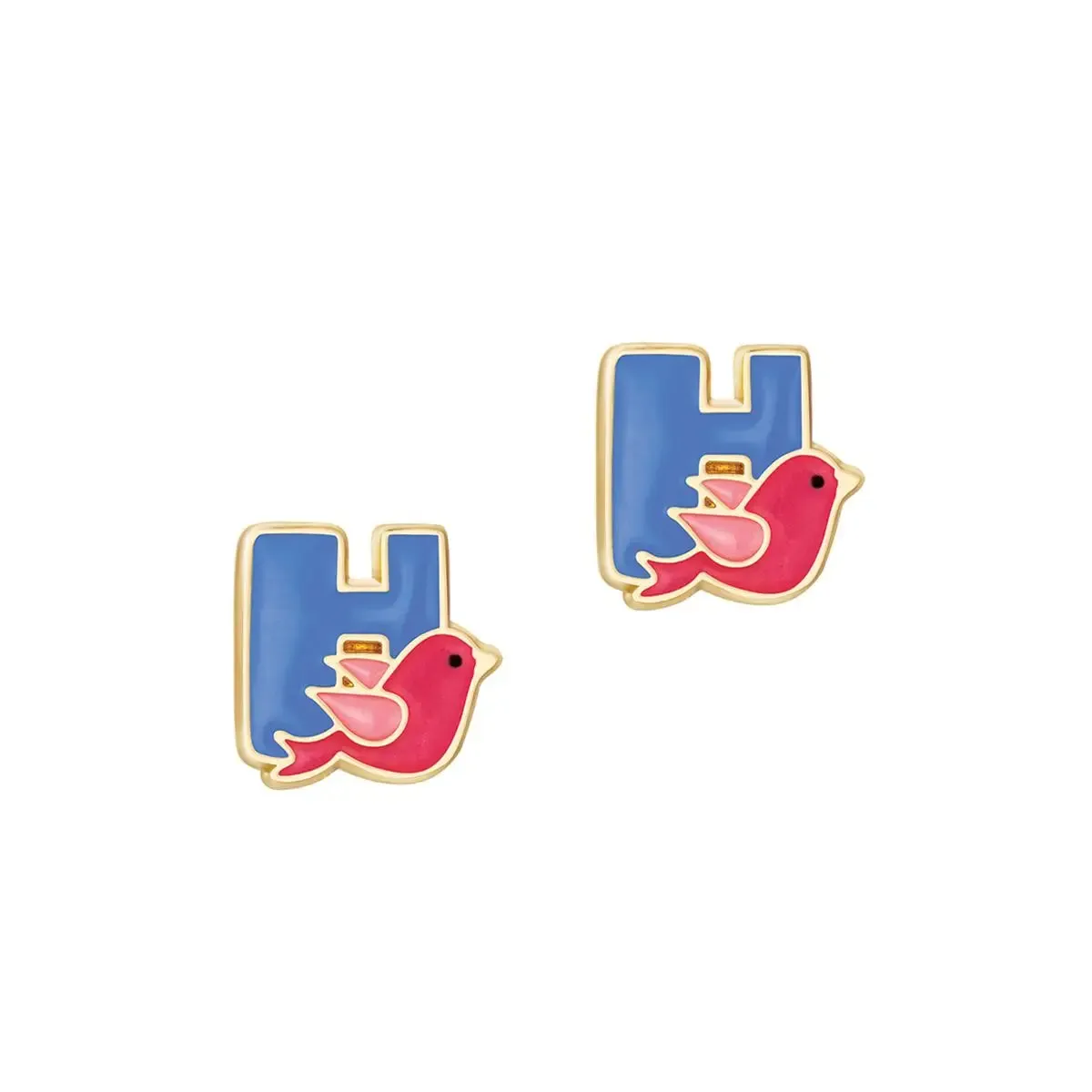 Girl Nation Initial Stud Earrings