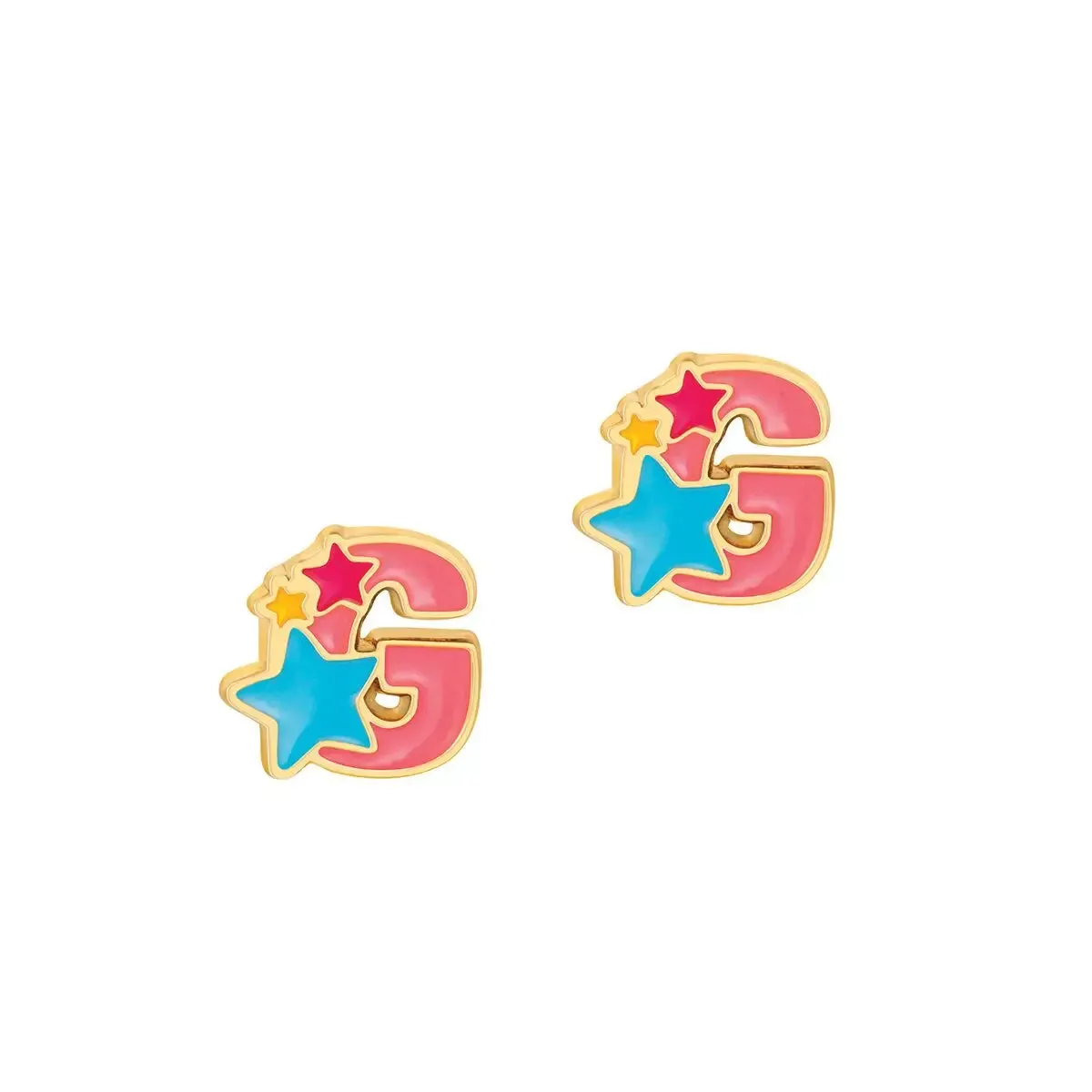 Girl Nation Initial Stud Earrings