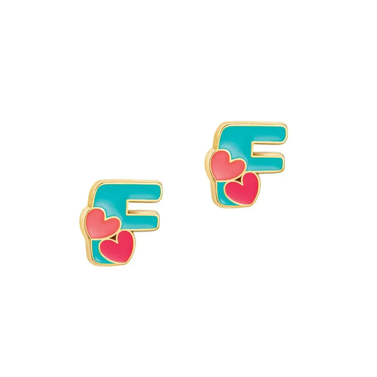 Girl Nation Initial Stud Earrings