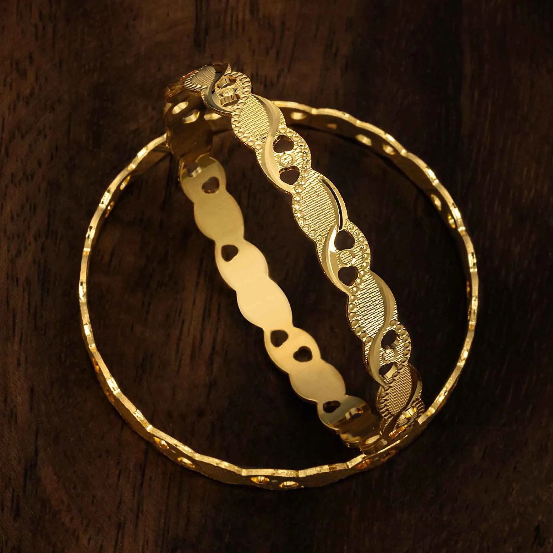 Gold Bangle PGB65-23-571