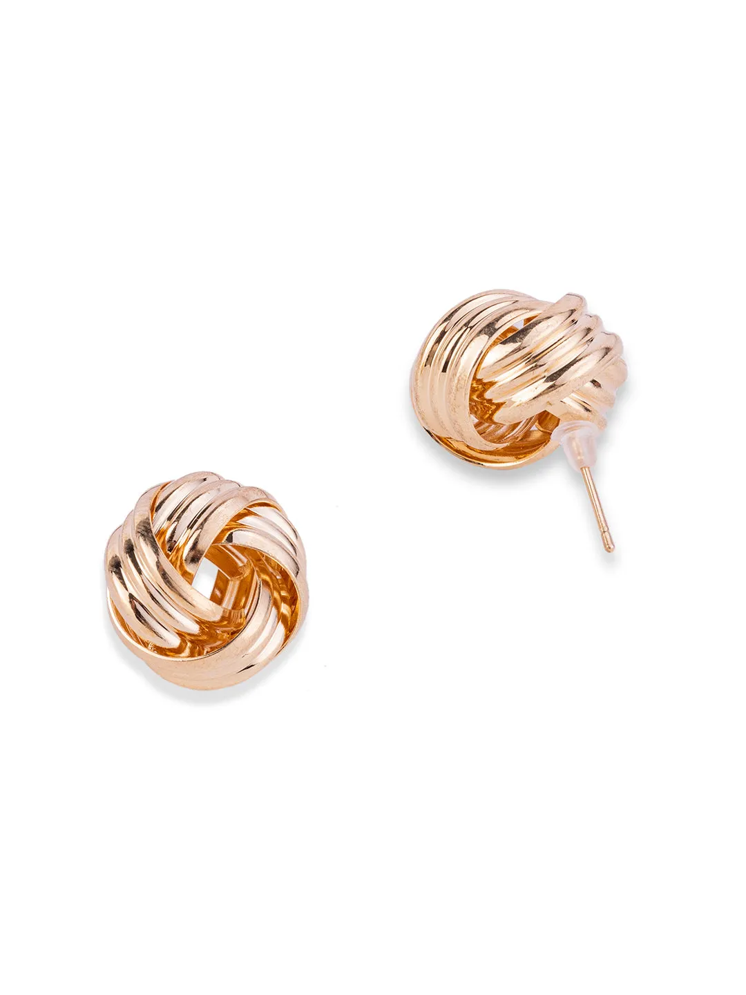 Gold Knot Stud Earrings - Stylish and Elegant Jewelry for Any Occasion