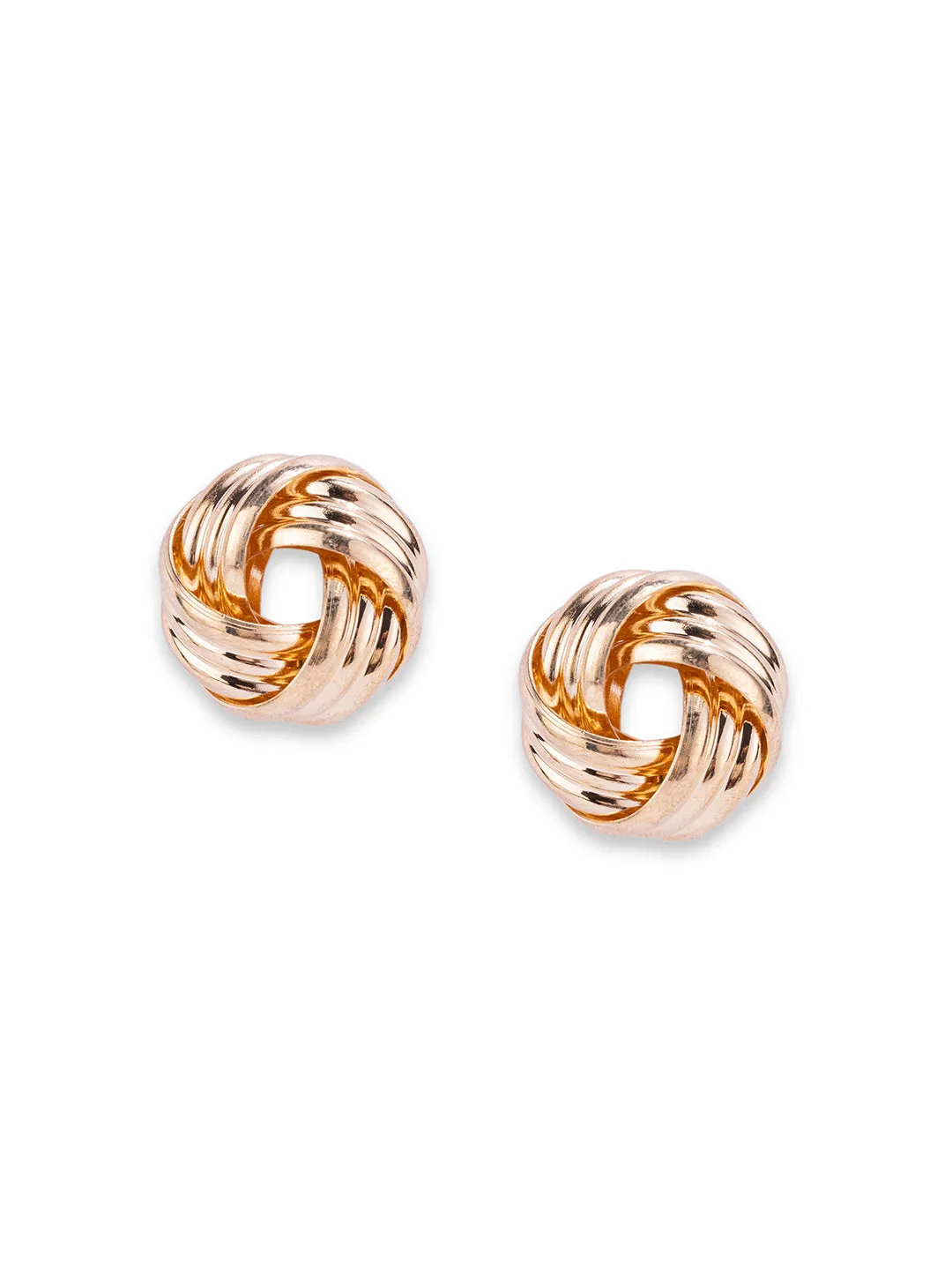 Gold Knot Stud Earrings - Stylish and Elegant Jewelry for Any Occasion