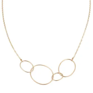 Gold Organic 4 Loop Necklace