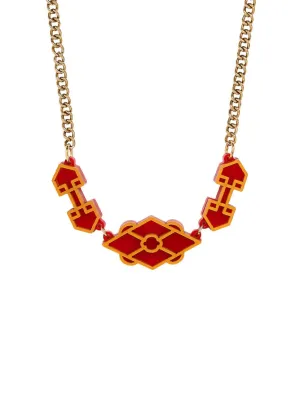 Golden Lattice Necklace