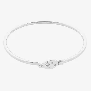 Goldie Silver Bangle