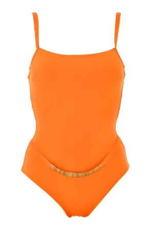 GOTTEX ORANGE Belted One Piece Swimsuit