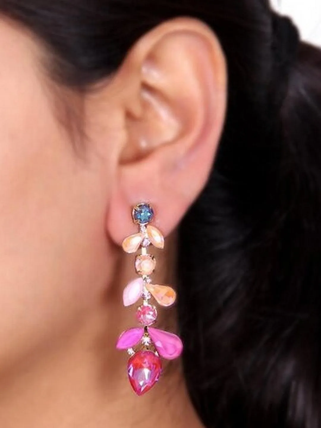 Gradient Drop Earrings Pinkvilla