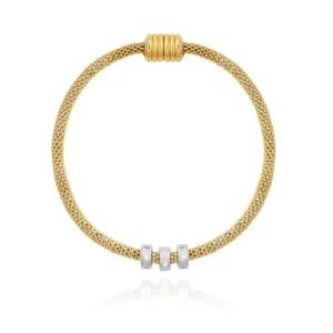 Halo Gold Silver Venetian Chain Bracelet 4049