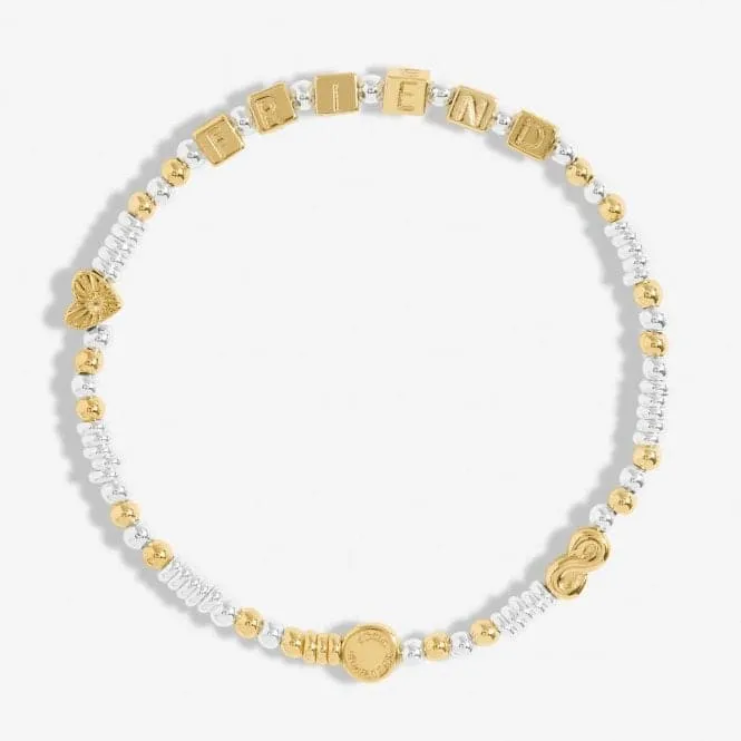 Happy Little Moments Friend Gold Plated 17.5cm Bracelet 7082