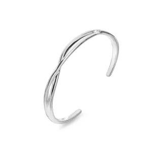 Infinity twist bangle