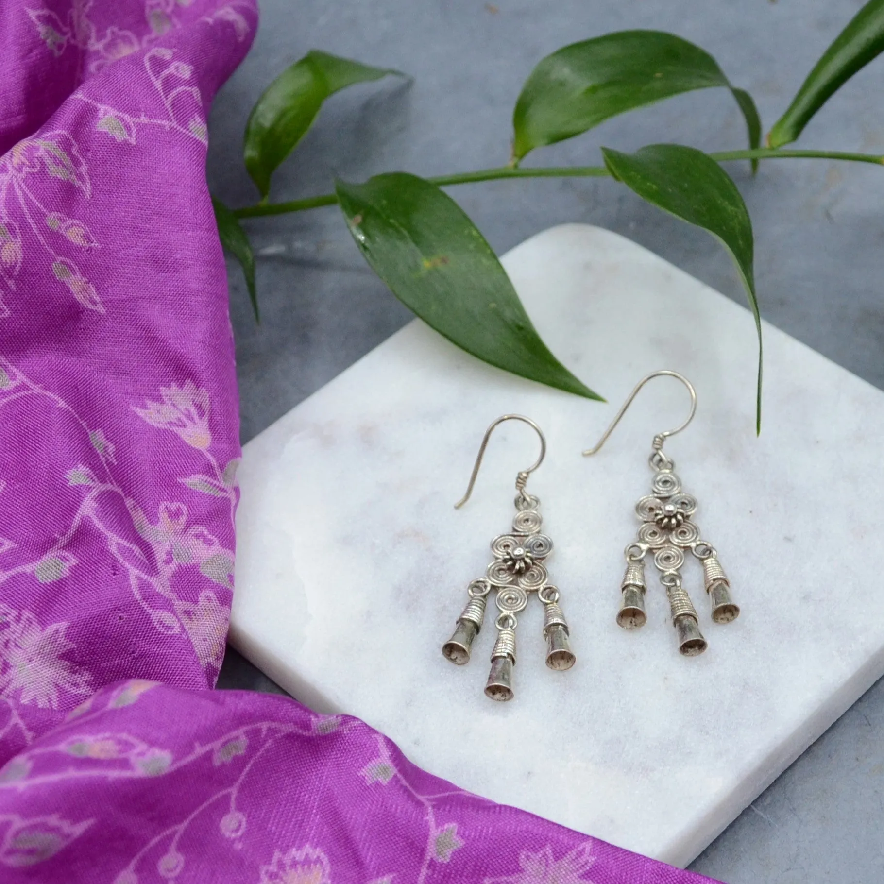 Jhumka Silver Earrings