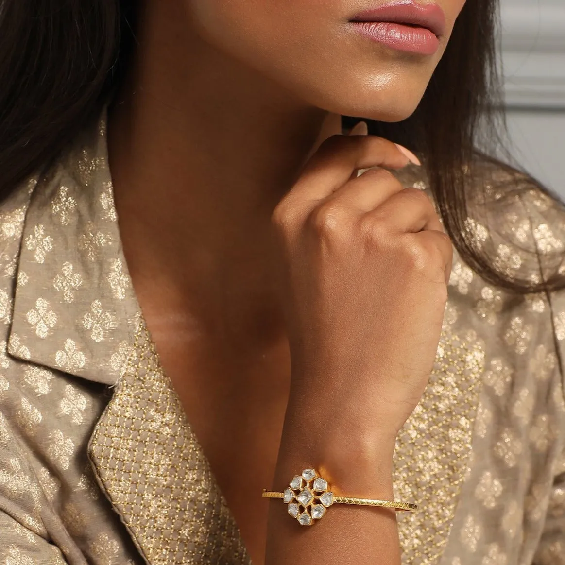 Karnika Gold Plated Silver Bracelet